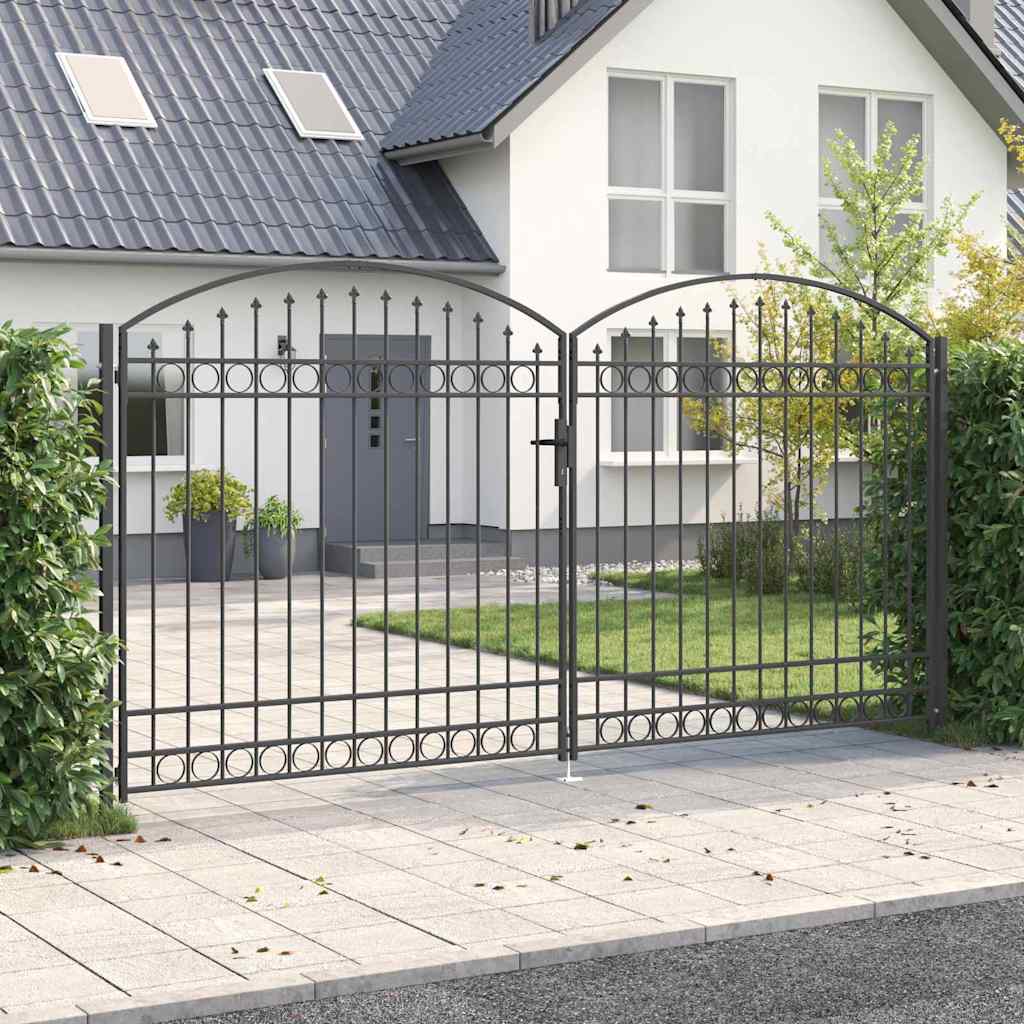 Zaun tor Sonstiges Grau 400 x 200 cm Stahl
