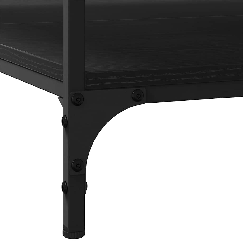 Couchtisch Schwarze Eiche 80 x 80 x 40 cm Holzwerkstoff