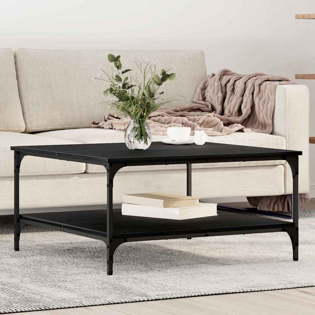 Couchtisch Schwarze Eiche 80 x 80 x 40 cm Holzwerkstoff