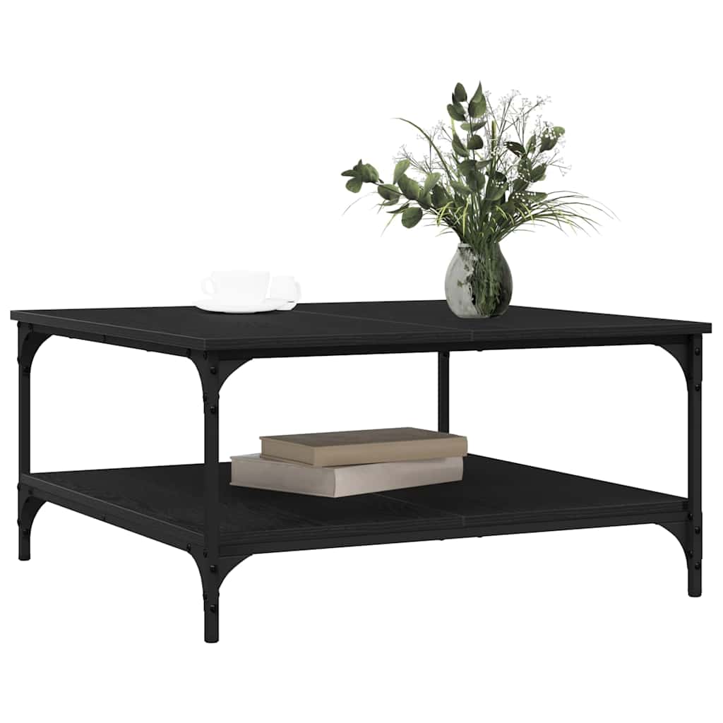 Couchtisch Schwarze Eiche 80 x 80 x 40 cm Holzwerkstoff