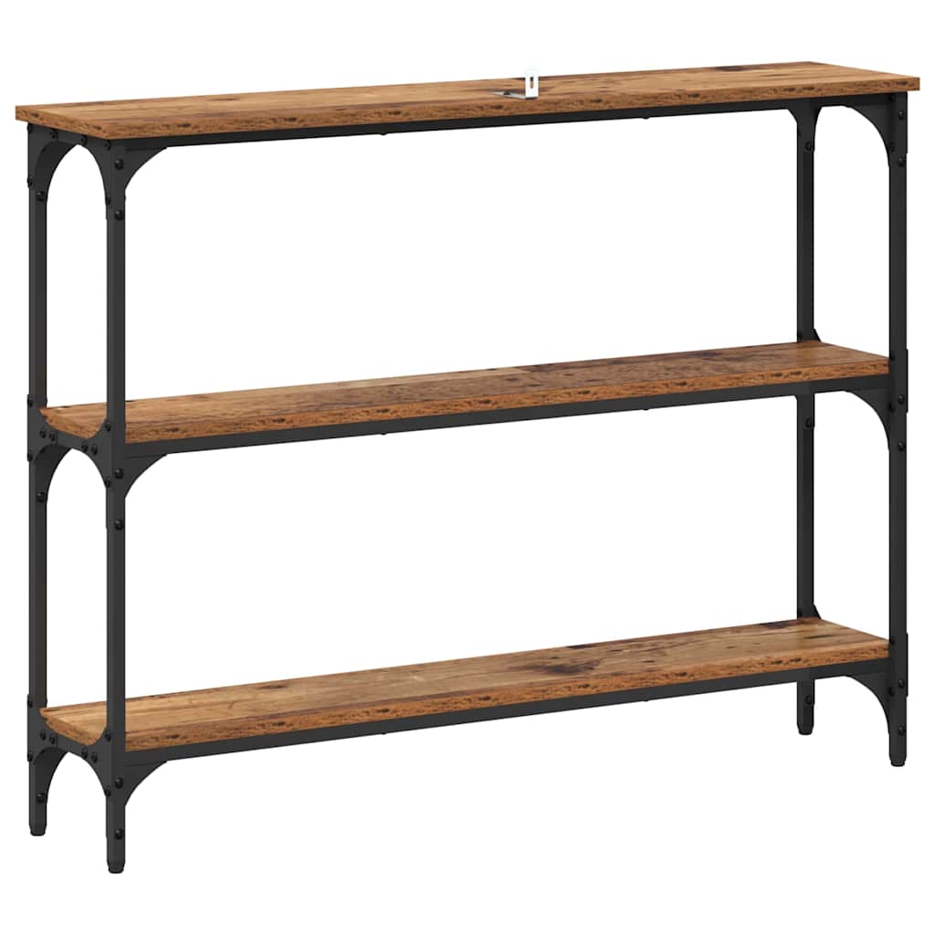 Konsolentisch Altholz 100 x 22,5 x 75 cm Holzwerkstoff