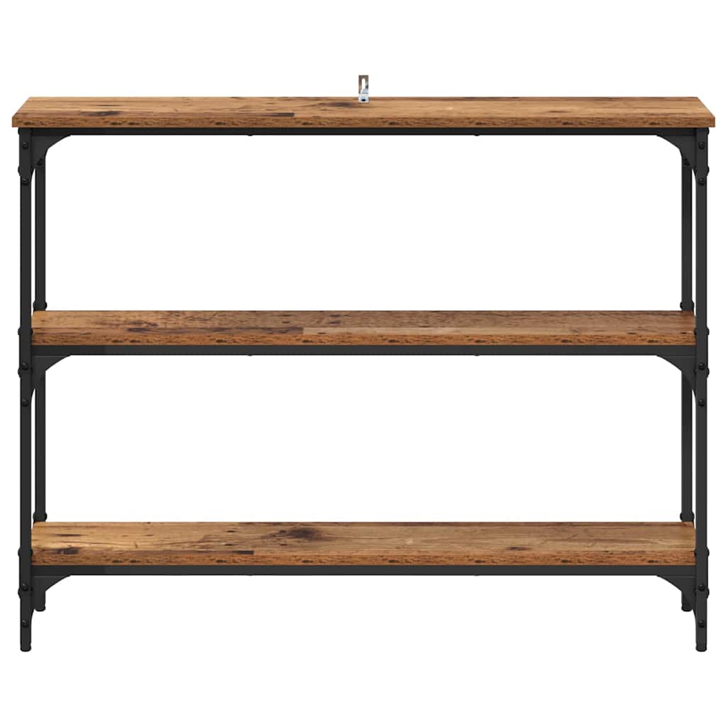 Konsolentisch Altholz 100 x 22,5 x 75 cm Holzwerkstoff