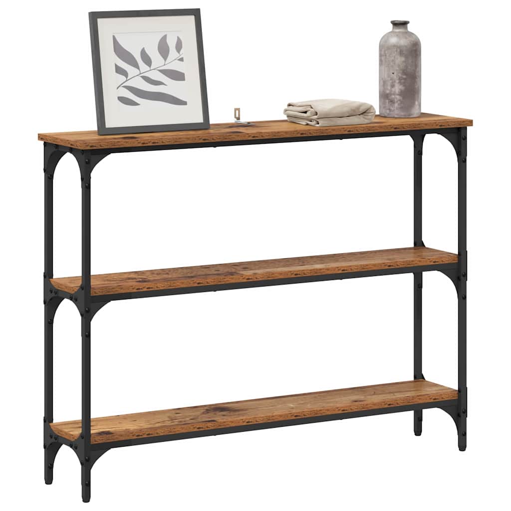 Konsolentisch Altholz 100 x 22,5 x 75 cm Holzwerkstoff