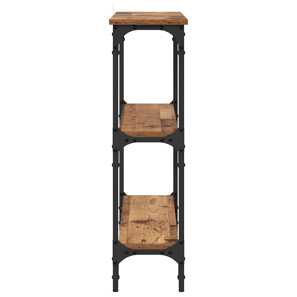 Konsolentisch Altholz 100 x 22,5 x 75 cm Holzwerkstoff
