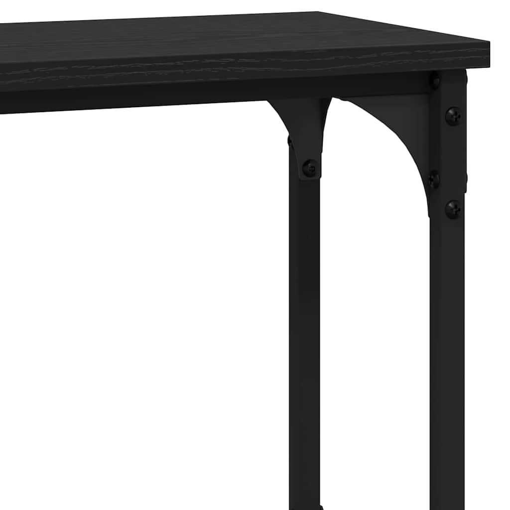 Konsolentisch Schwarze Eiche 100 x 22,5 x 75 cm Holzwerkstoff