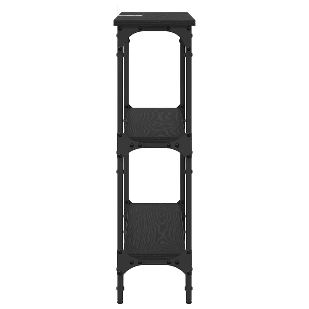 Konsolentisch Schwarze Eiche 100 x 22,5 x 75 cm Holzwerkstoff