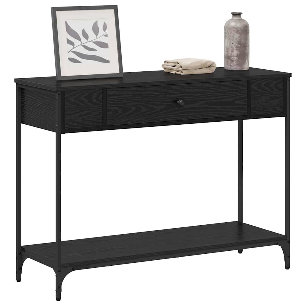Konsolentisch Schwarze Eiche 100 x 34.5 x 75 cm Holzwerkstoff
