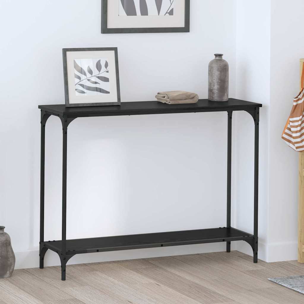 Konsolentisch Schwarze Eiche 101 x 30.5 x 75 cm Holzwerkstoff
