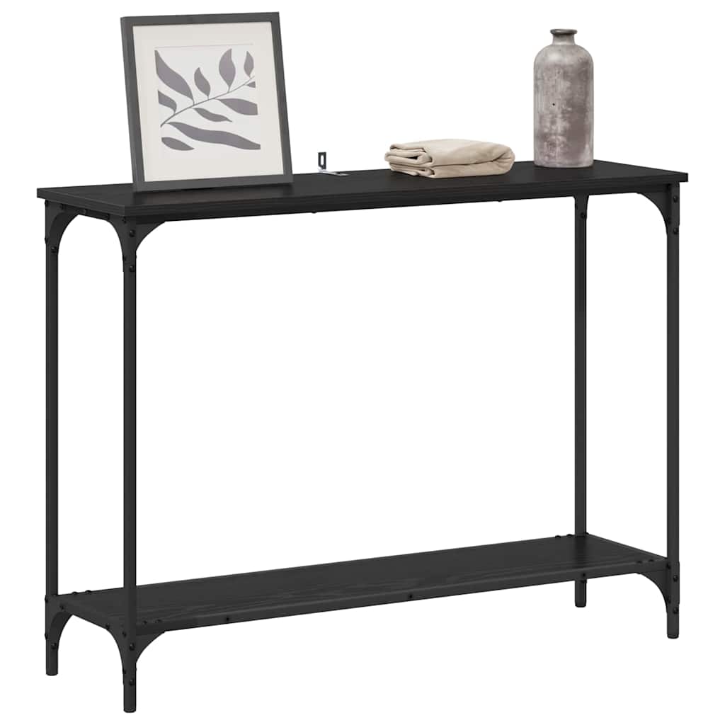 Konsolentisch Schwarze Eiche 101 x 30.5 x 75 cm Holzwerkstoff