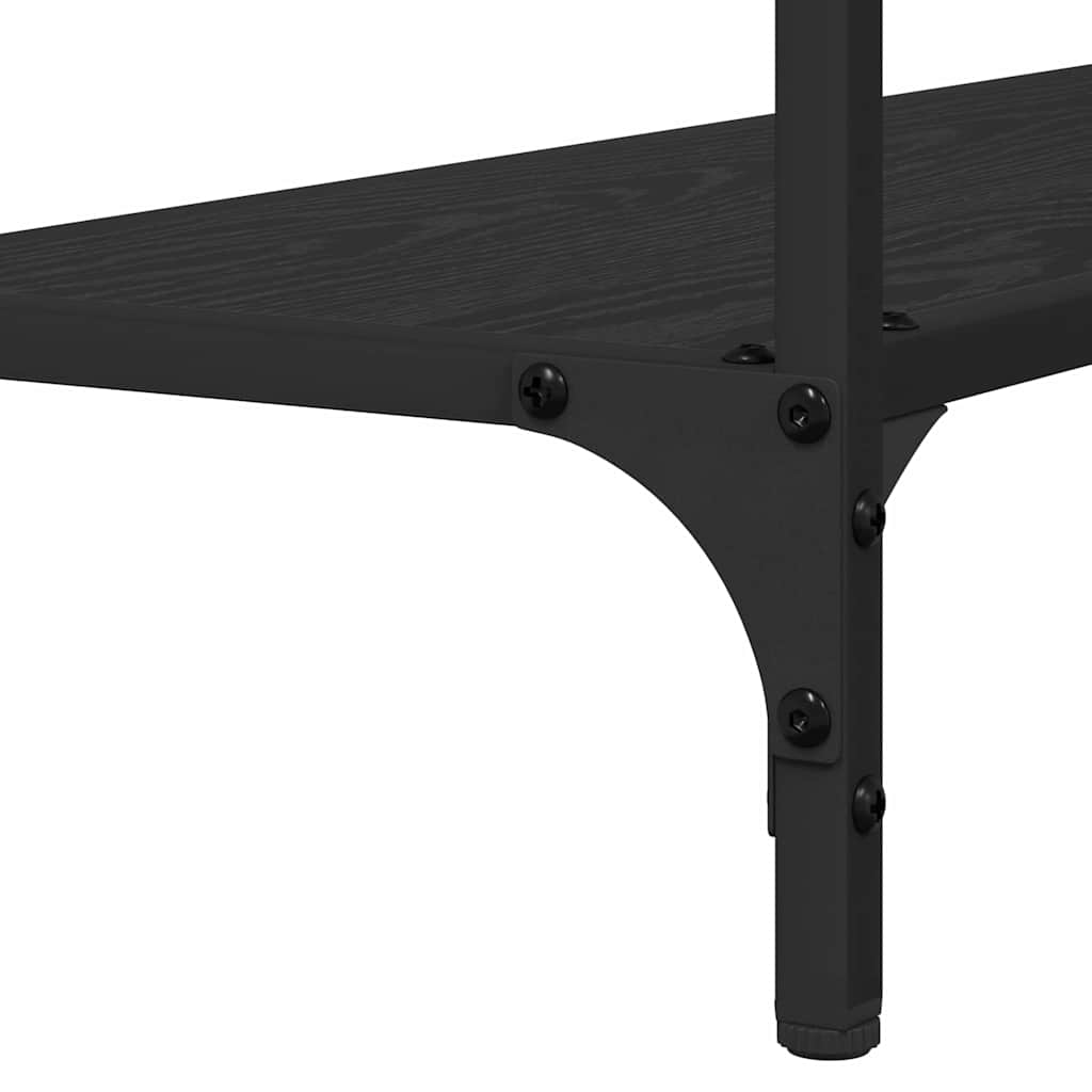 Konsolentisch Schwarze Eiche 75 x 30.5 x 75 cm Holzwerkstoff