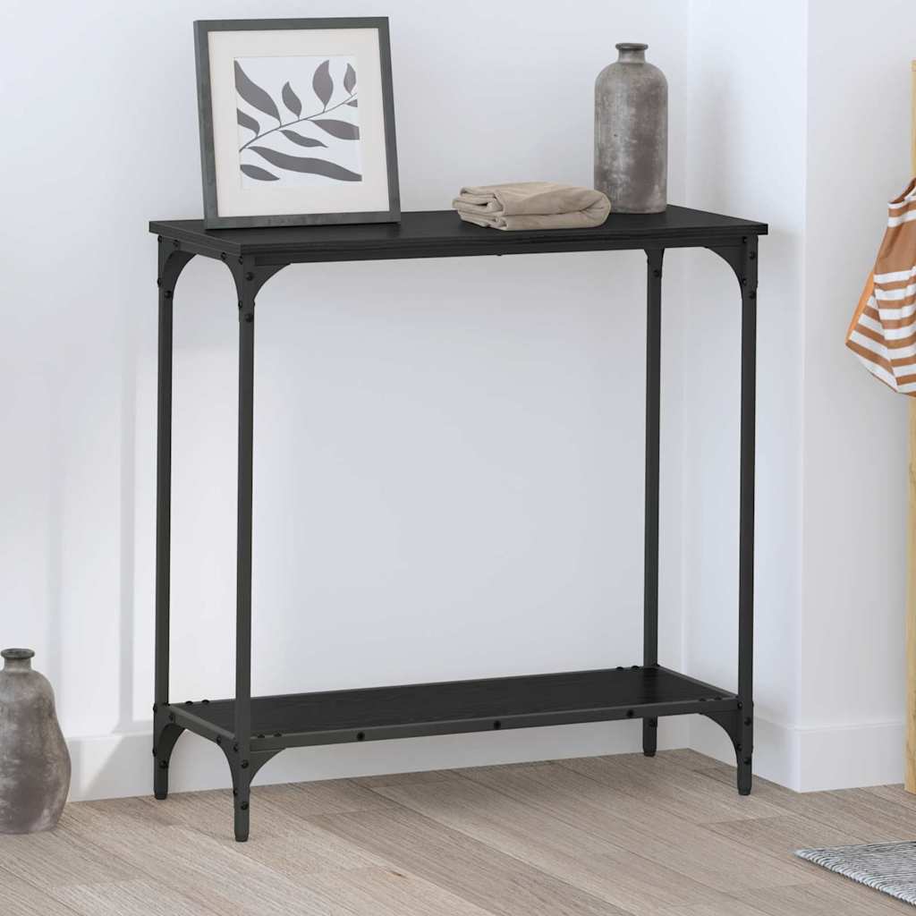 Konsolentisch Schwarze Eiche 75 x 30.5 x 75 cm Holzwerkstoff