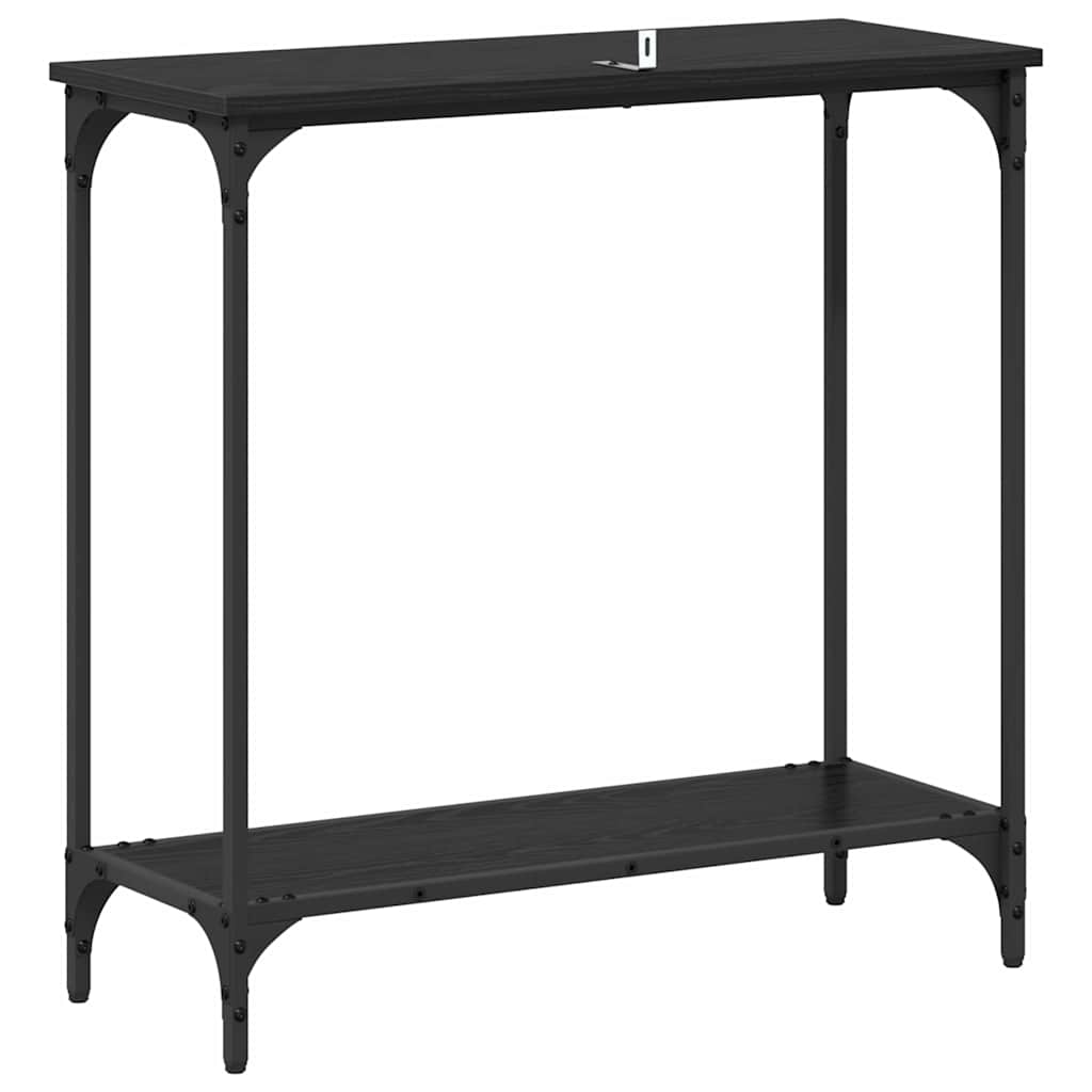 Konsolentisch Schwarze Eiche 75 x 30.5 x 75 cm Holzwerkstoff