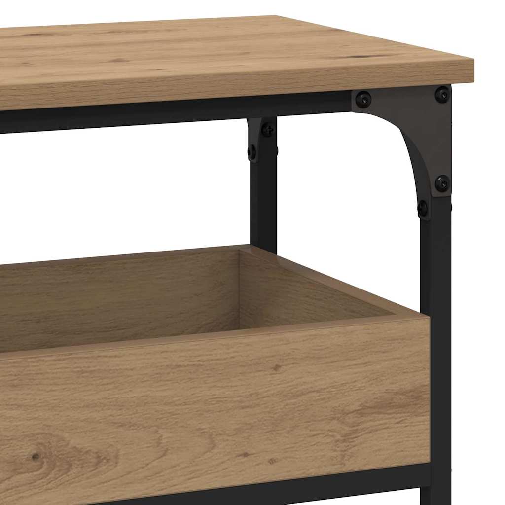 Konsolentisch Eiche handwerklich 100 x 29 x 75 cm Holzwerkstoff