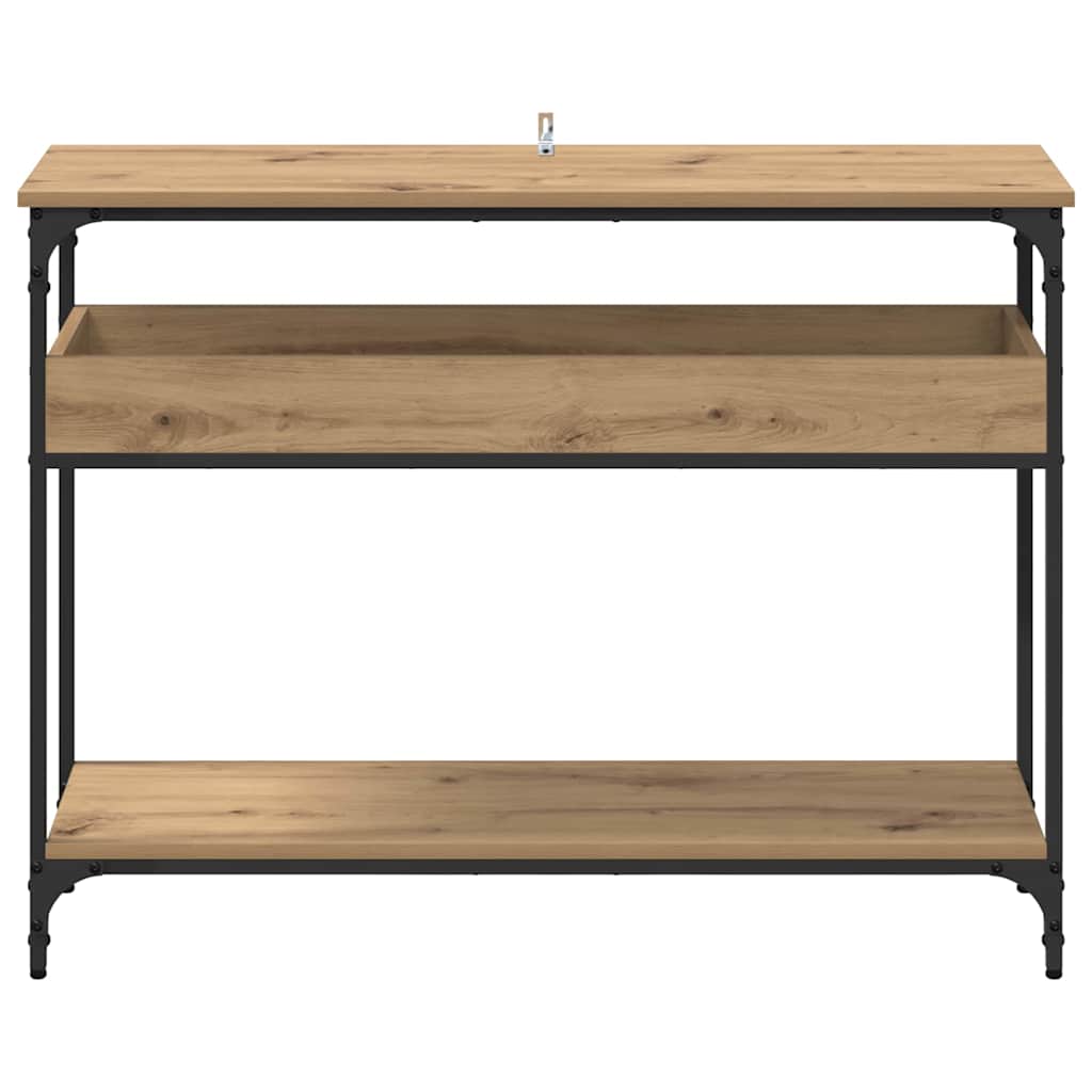 Konsolentisch Eiche handwerklich 100 x 29 x 75 cm Holzwerkstoff