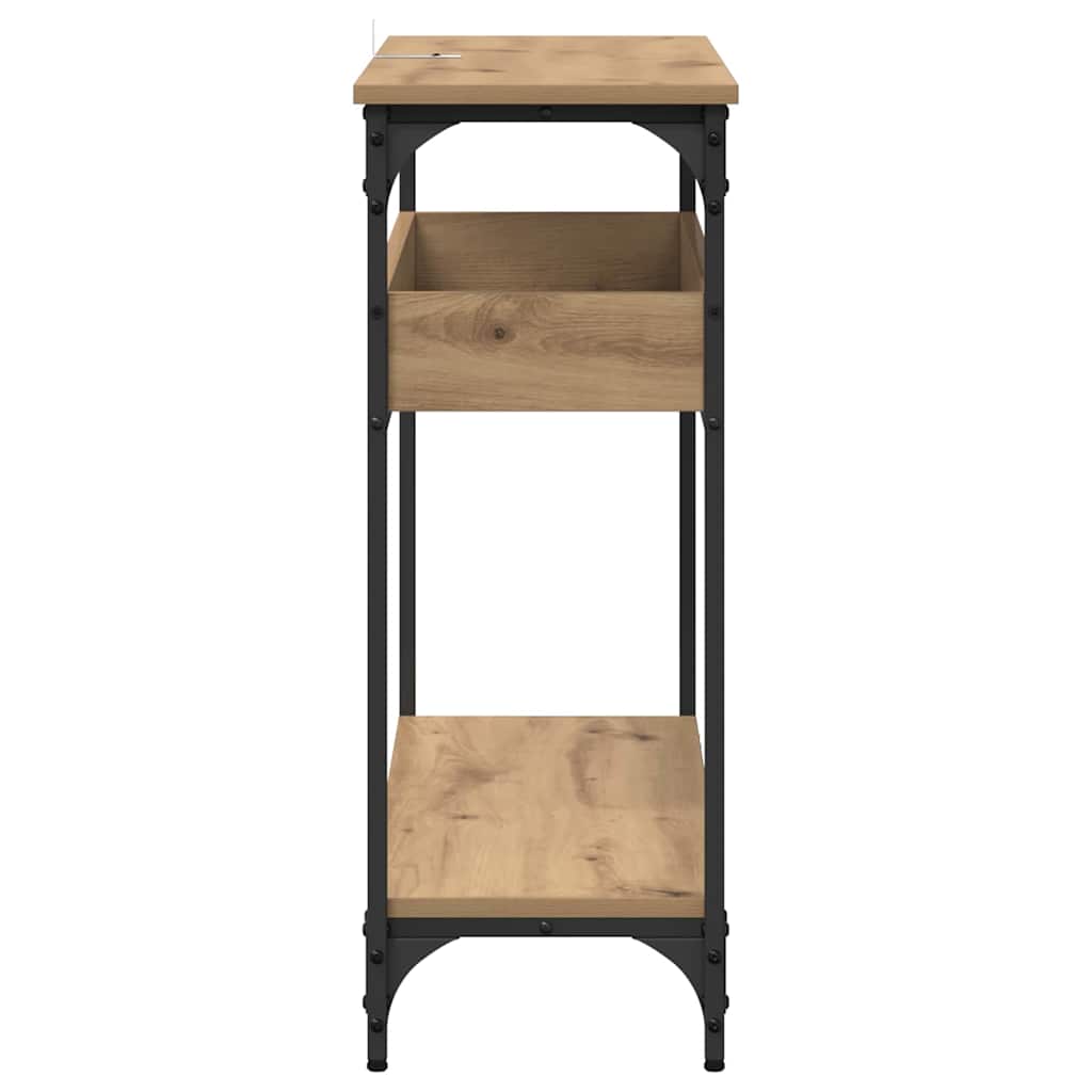 Konsolentisch Eiche handwerklich 100 x 29 x 75 cm Holzwerkstoff