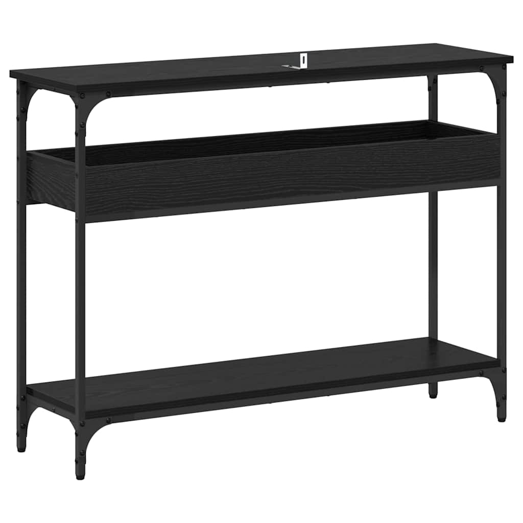Konsolentisch Schwarze Eiche 100 x 29 x 75 cm Holzwerkstoff
