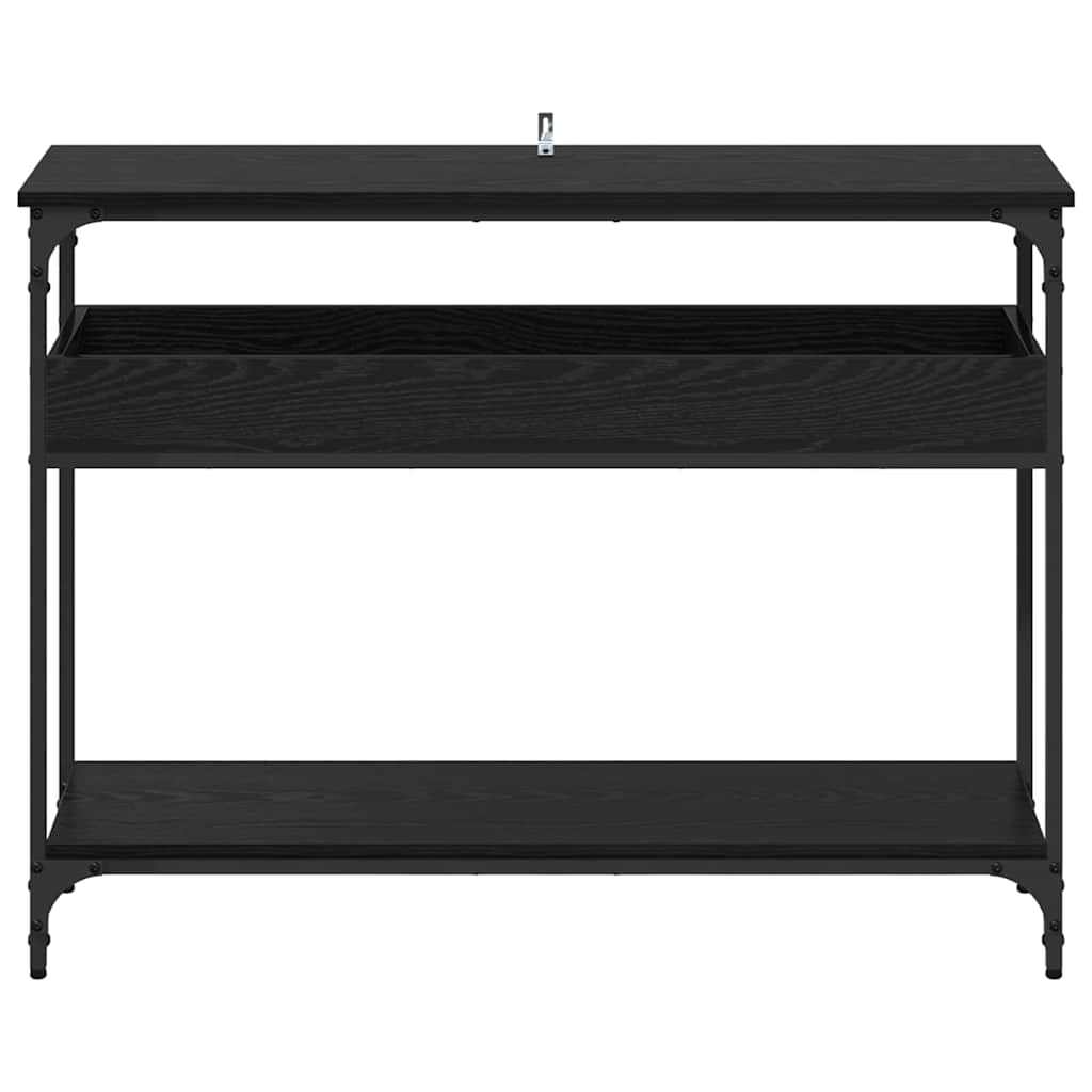 Konsolentisch Schwarze Eiche 100 x 29 x 75 cm Holzwerkstoff