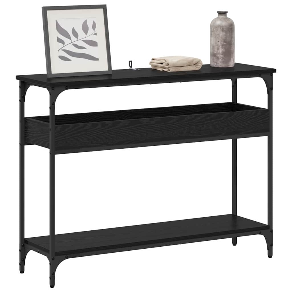 Konsolentisch Schwarze Eiche 100 x 29 x 75 cm Holzwerkstoff