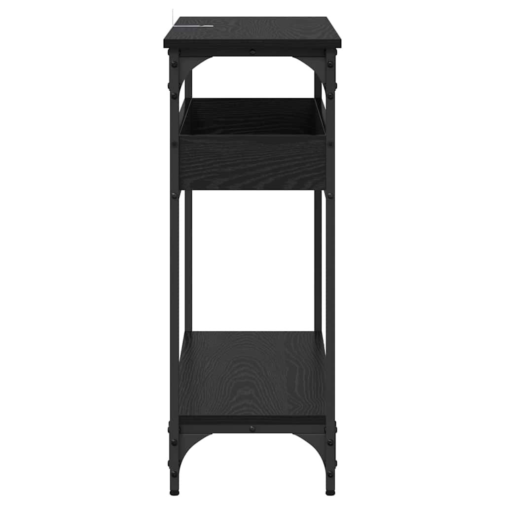 Konsolentisch Schwarze Eiche 100 x 29 x 75 cm Holzwerkstoff