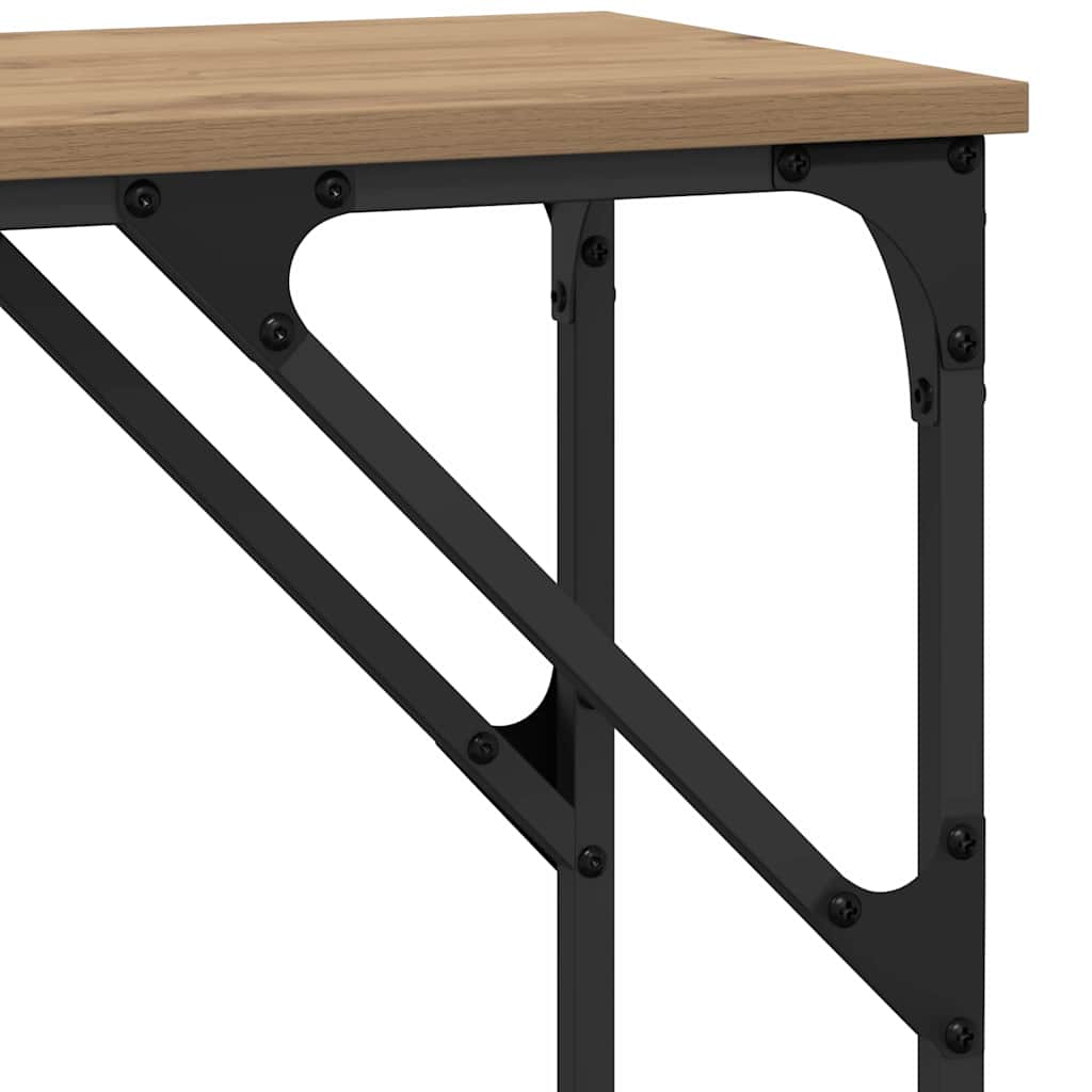 Konsolentisch Eiche handwerklich 140 x 29 x 75 cm Holzwerkstoff