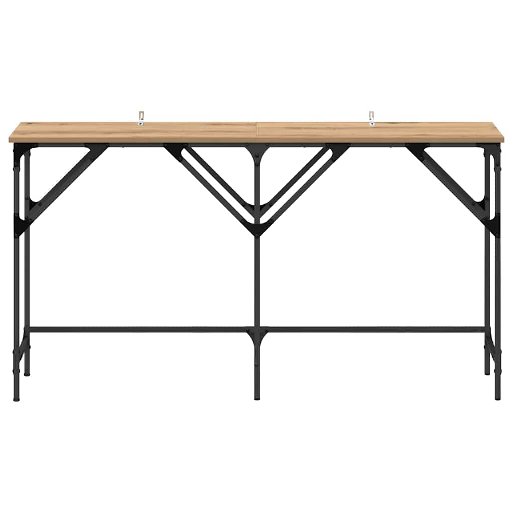 Konsolentisch Eiche handwerklich 140 x 29 x 75 cm Holzwerkstoff