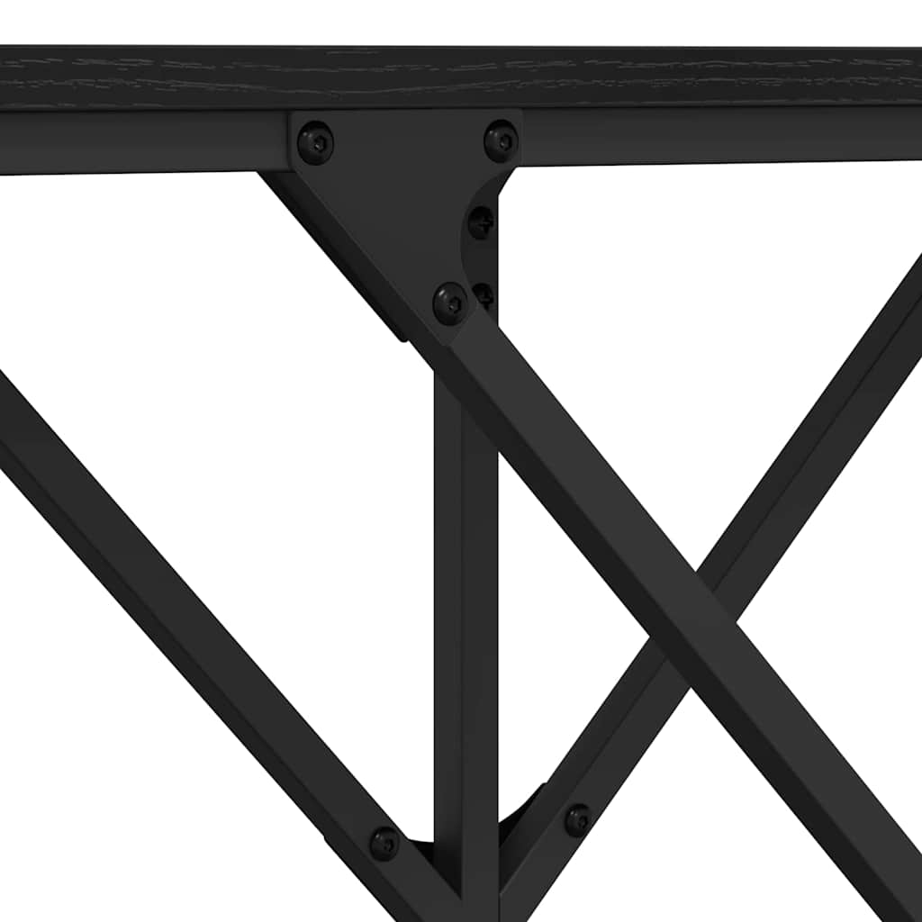 Konsolentisch Schwarze Eiche 140 x 29 x 75 cm Holzwerkstoff