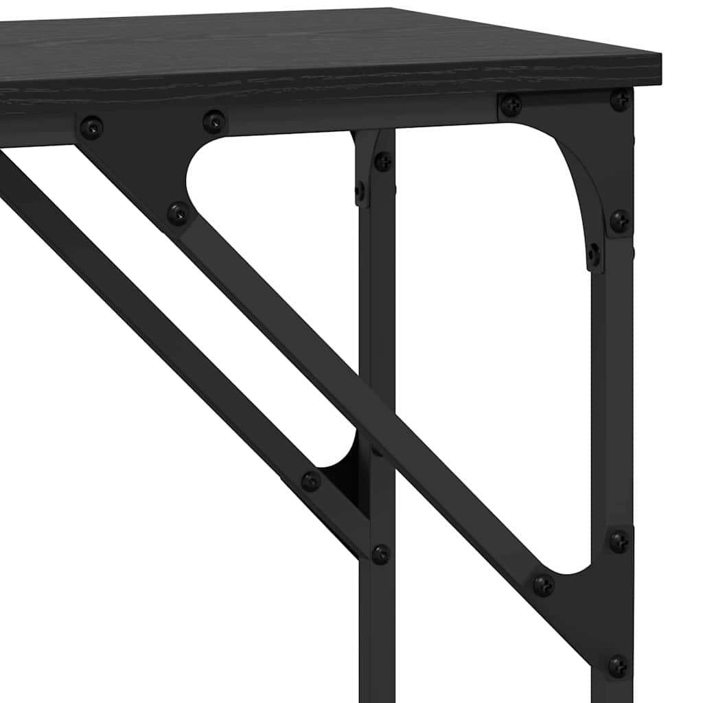 Konsolentisch Schwarze Eiche 140 x 29 x 75 cm Holzwerkstoff