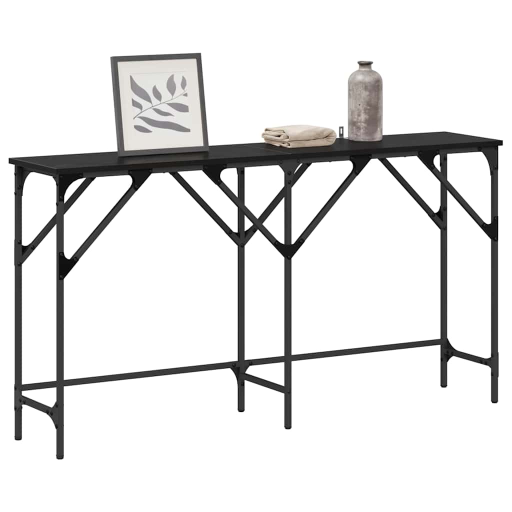 Konsolentisch Schwarze Eiche 140 x 29 x 75 cm Holzwerkstoff