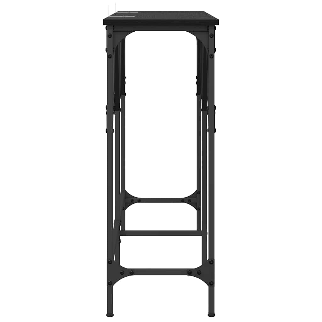 Konsolentisch Schwarze Eiche 140 x 29 x 75 cm Holzwerkstoff