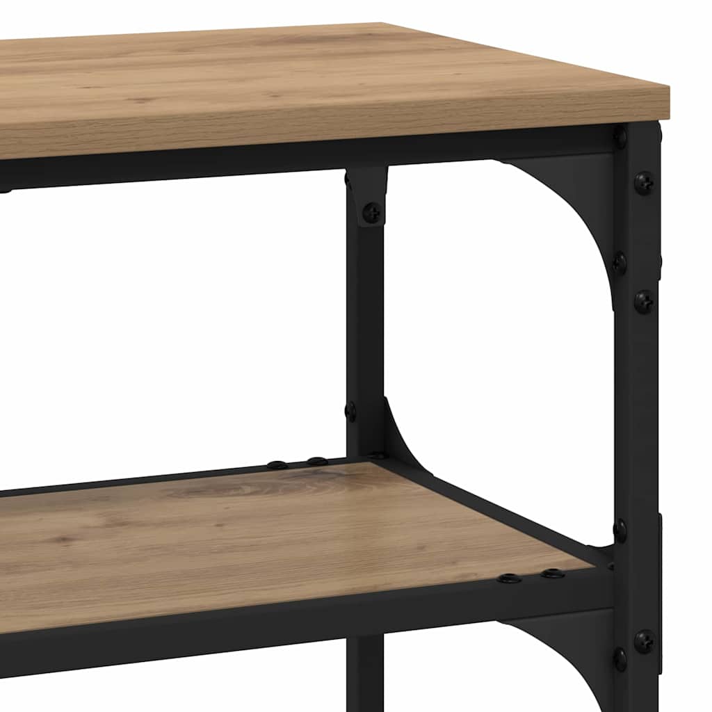 Konsolentisch Eiche handwerklich 100 x 30 x 75 cm Holzwerkstoff