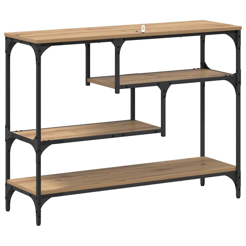 Konsolentisch Eiche handwerklich 100 x 30 x 75 cm Holzwerkstoff