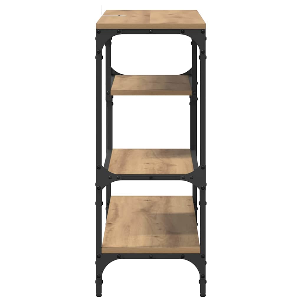 Konsolentisch Eiche handwerklich 100 x 30 x 75 cm Holzwerkstoff
