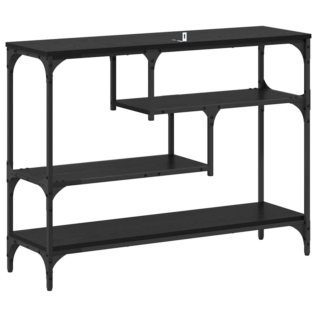 Konsolentisch Schwarze Eiche 100 x 30 x 75 cm Holzwerkstoff