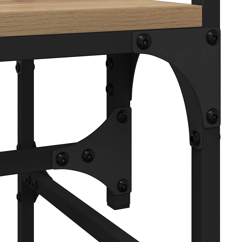 Kleiderschrank mit Regal Eiche handwerklich 89 x 39 x 184.5 cm