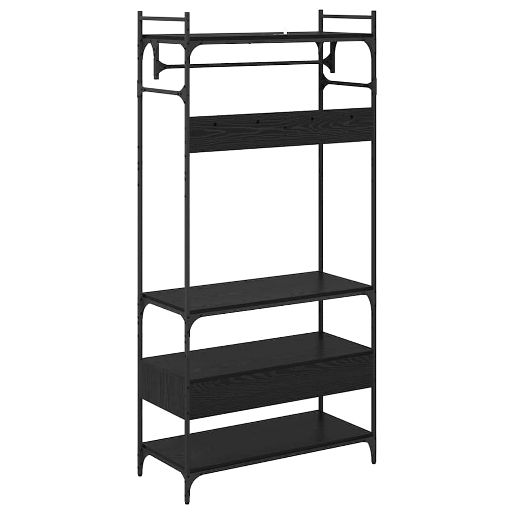 Kleiderschrank Schwarze Eiche 89 x 39 x 184.5 cm Holzwerkstoff