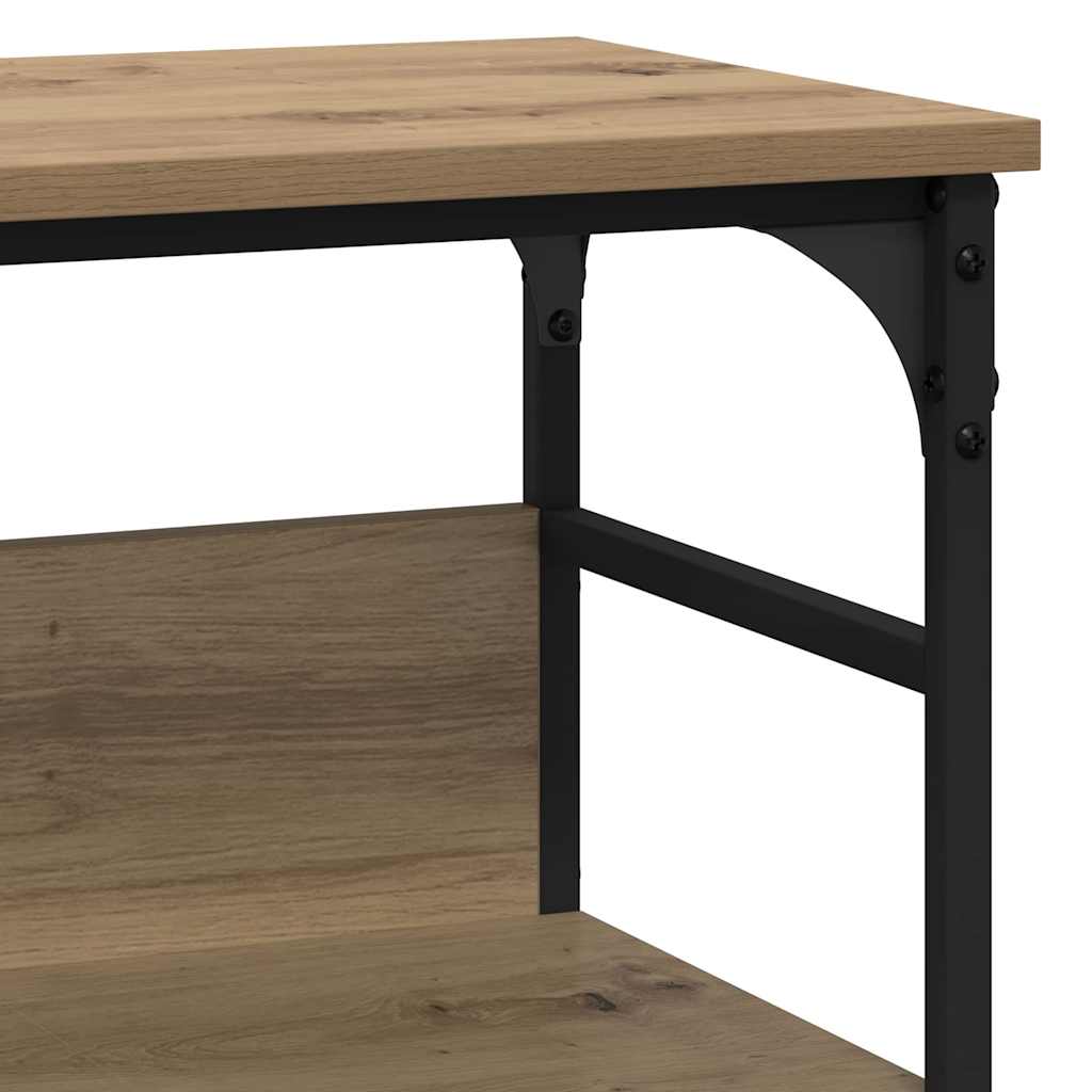 Konsolentisch Eiche handwerklich 100 x 32 x 75 cm Holzwerkstoff