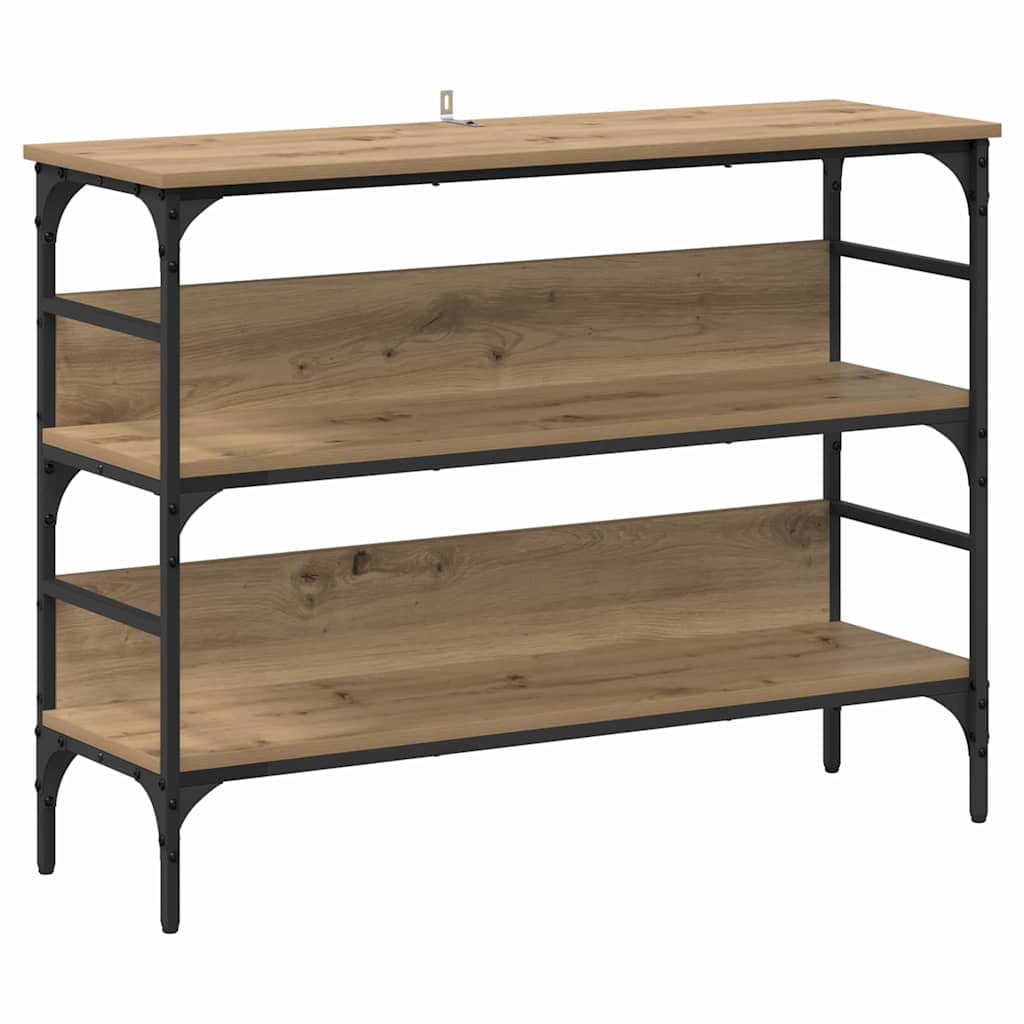 Konsolentisch Eiche handwerklich 100 x 32 x 75 cm Holzwerkstoff