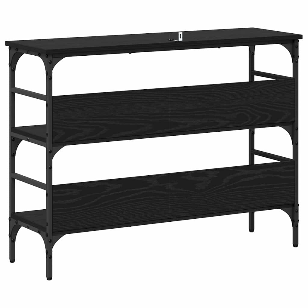 Konsolentisch Schwarze Eiche 100 x 32 x 75 cm Holzwerkstoff