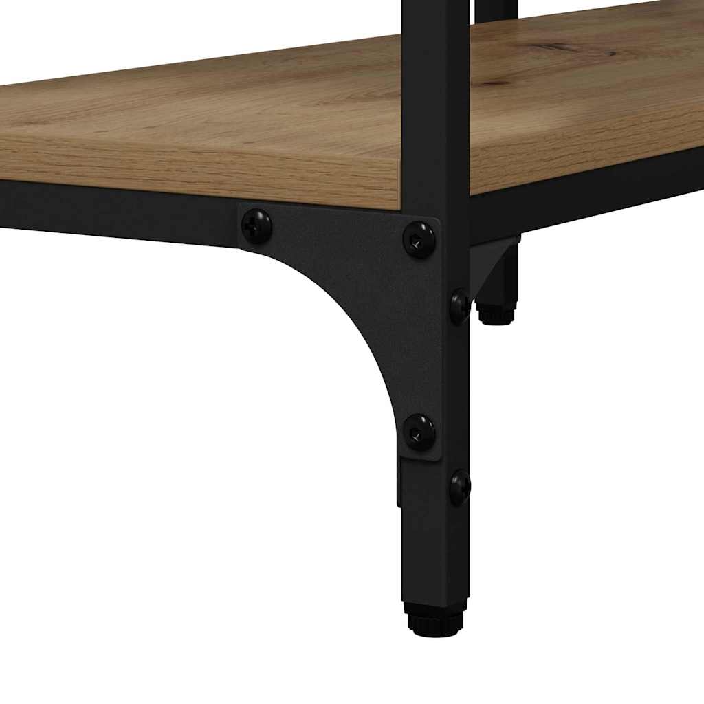 Konsolentisch Eiche handwerklich 160 x 29 x 80 cm Holzwerkstoff