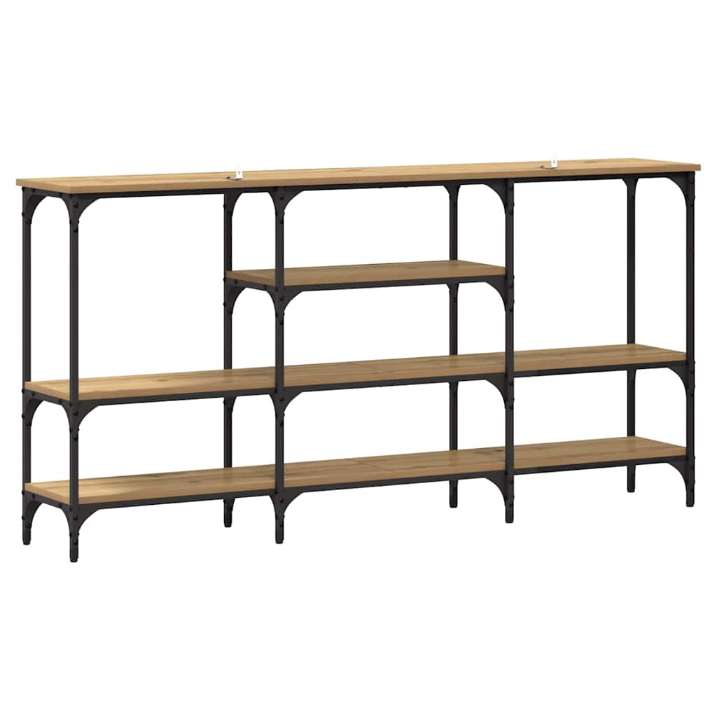 Konsolentisch Eiche handwerklich 160 x 29 x 80 cm Holzwerkstoff