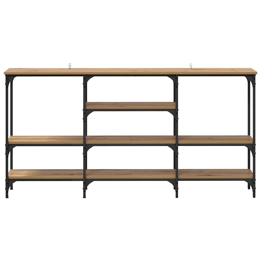 Konsolentisch Eiche handwerklich 160 x 29 x 80 cm Holzwerkstoff