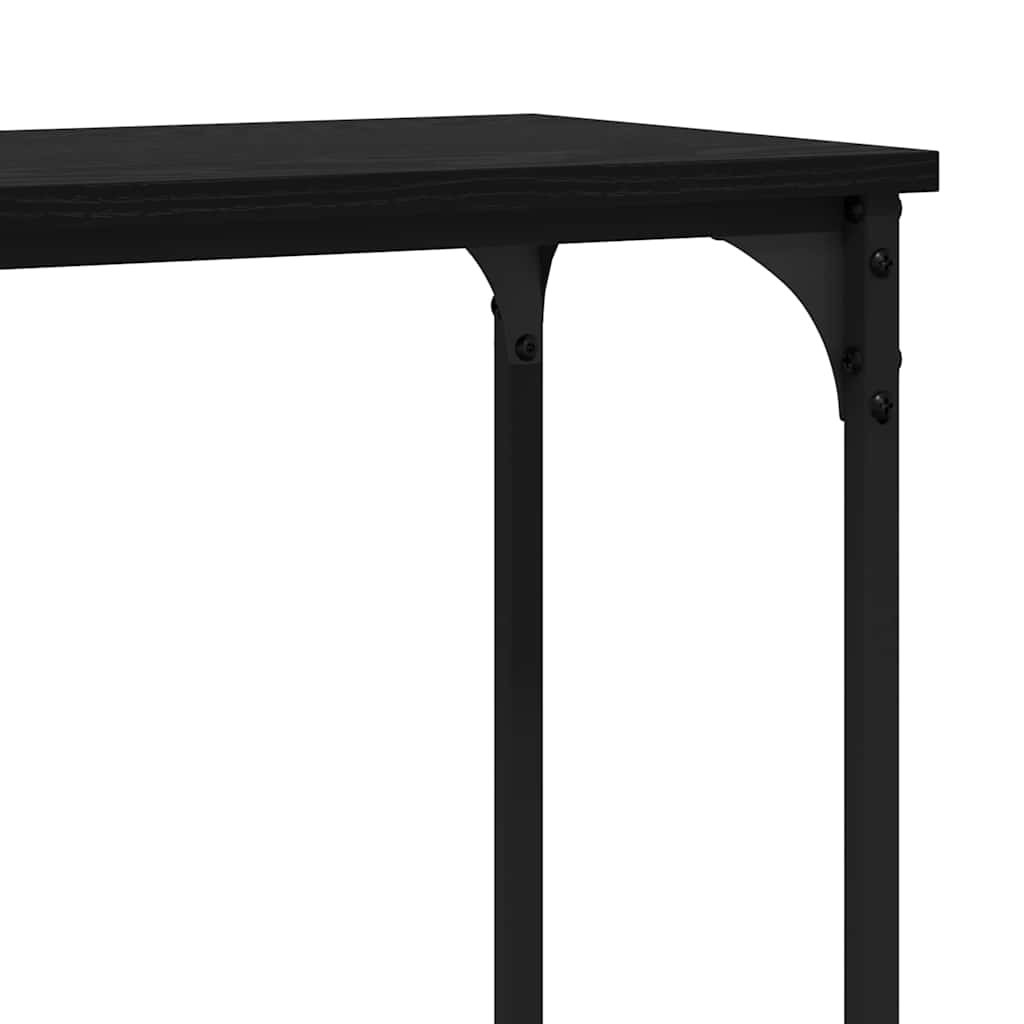 Konsolentisch Schwarze Eiche 160 x 29 x 80 cm Holzwerkstoff