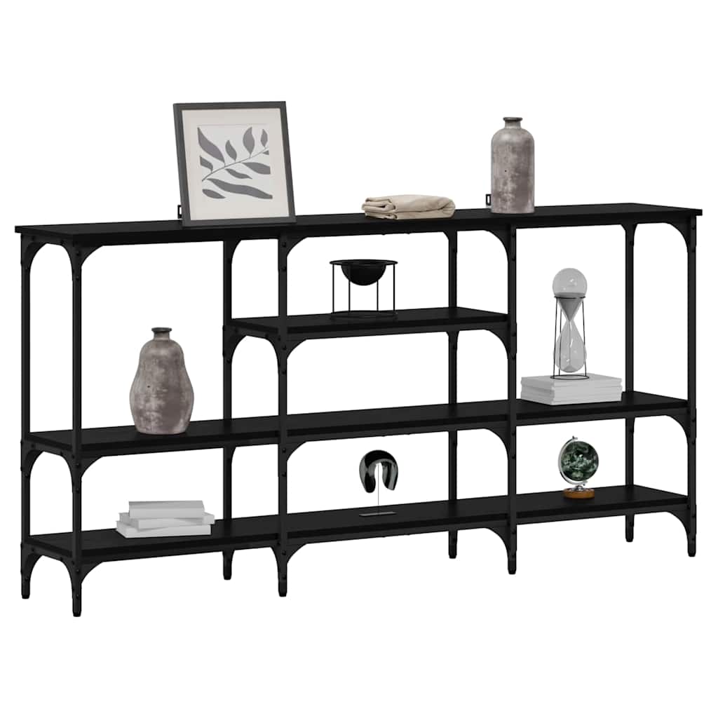 Konsolentisch Schwarze Eiche 160 x 29 x 80 cm Holzwerkstoff