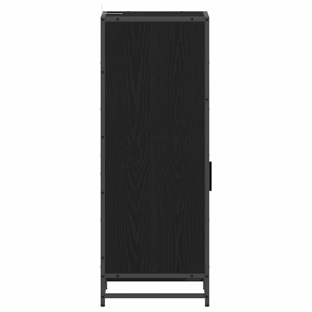 Badezimmer Schrank mit Tür Schwarze Eiche 35 x 37,5 x 100 cm
