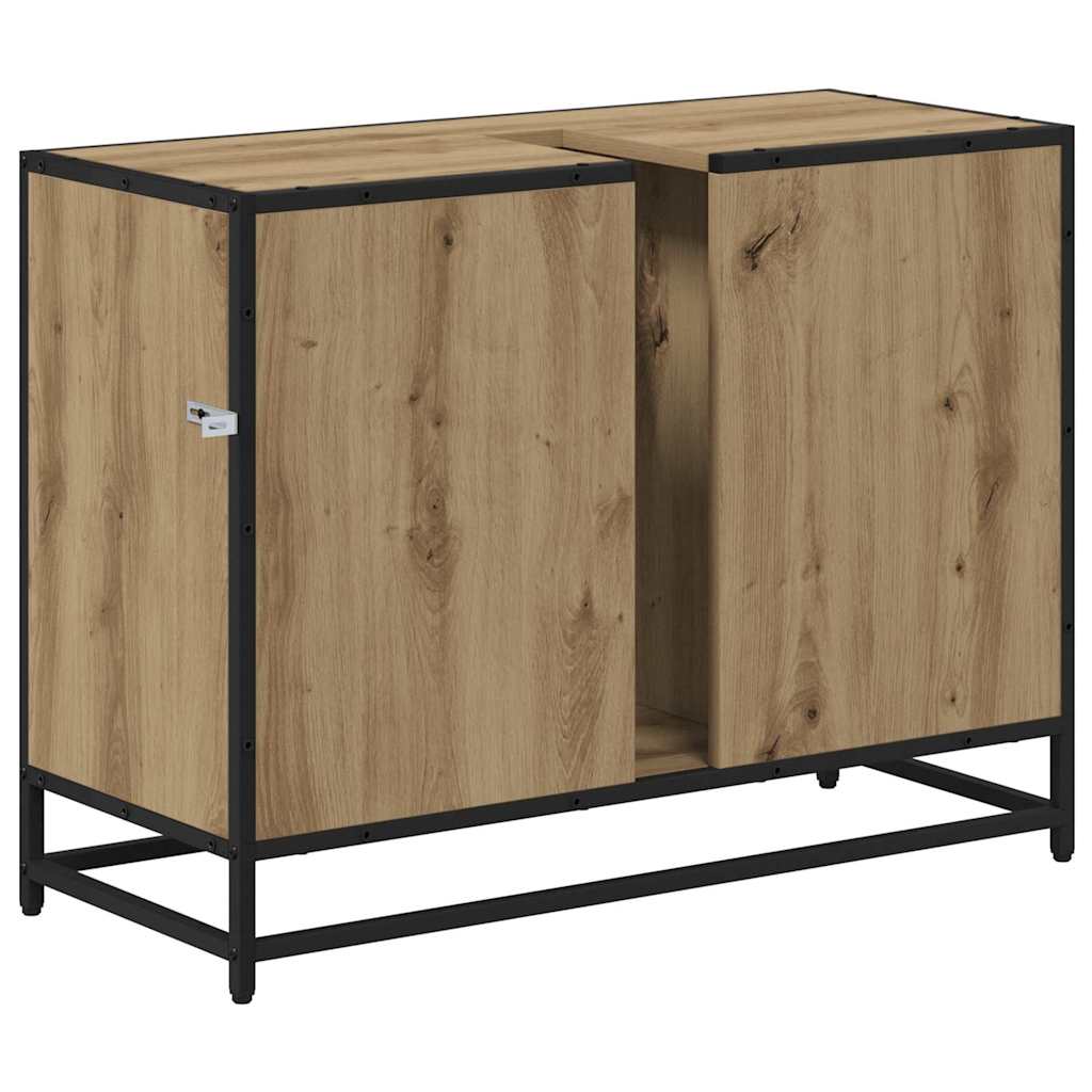 Badezimmer Waschbecken Schrank mit Speicher Eiche handwerklich