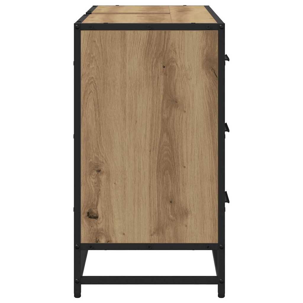 Badezimmer Waschbecken Schrank mit Speicher Eiche handwerklich