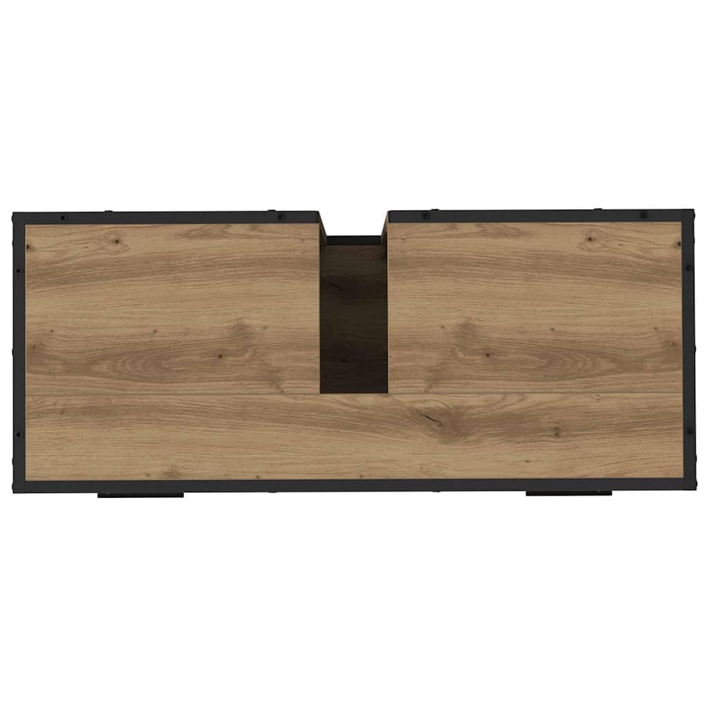 Badezimmer Waschbecken Schrank mit Speicher Eiche handwerklich
