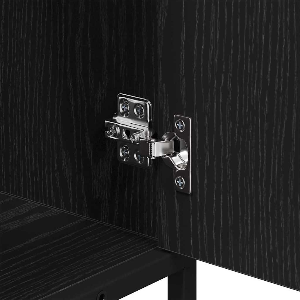 Badezimmer Waschbecken Schrank Schwarze Eiche 65 x 33 x 60 cm