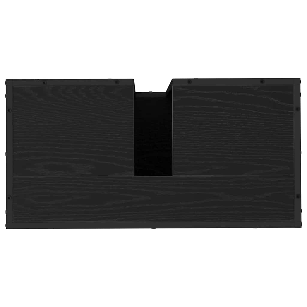 Badezimmer Waschbecken Schrank Schwarze Eiche 65 x 33 x 60 cm