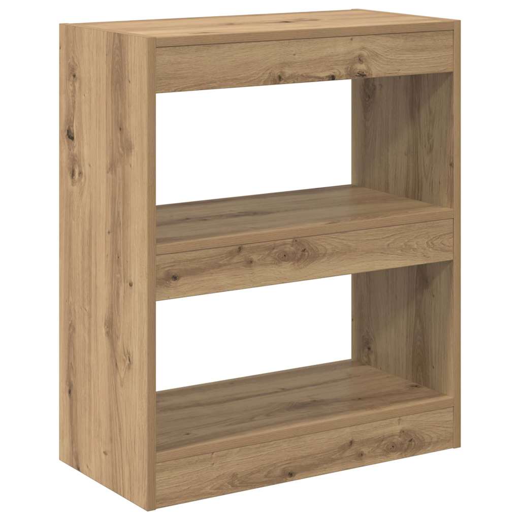 Bücherregal Eiche handwerklich 60 x 30 x 72 cm Holzwerkstoff